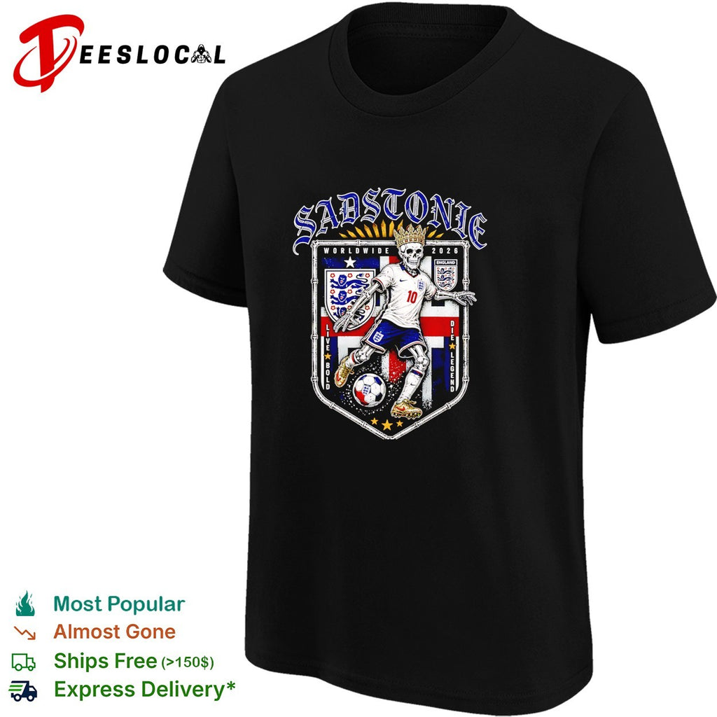 Sadstonie 2026 England skeleton soccer legend shirt