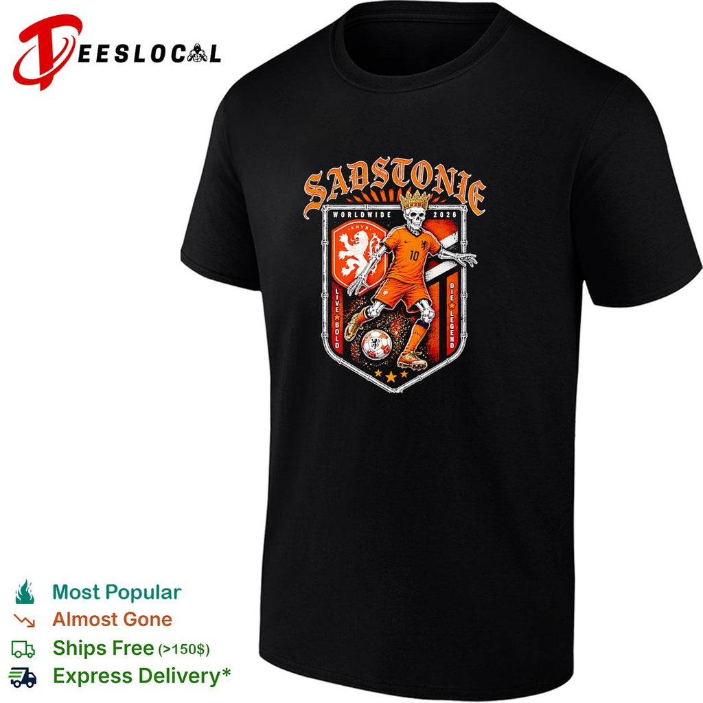Sadstonie 2026 Netherlands skeleton soccer legend shirt