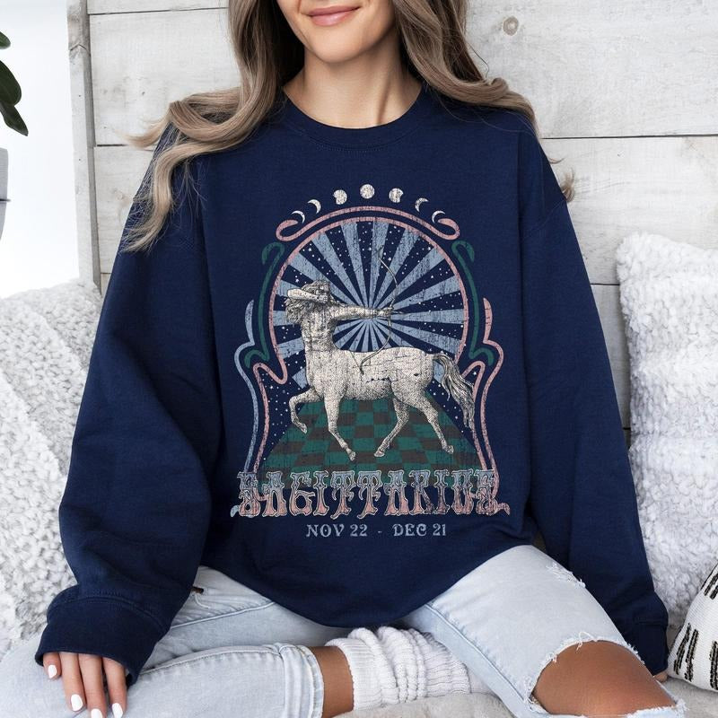Sagittarius Zodiac, Astrology, Horoscope Sweatshirt T-Shirts, Hoodie | PrintMintTees.com