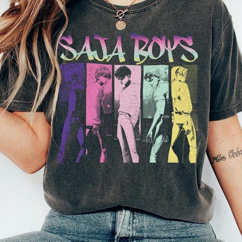 Saja Boy Kpop Hunter Movie Shirt Abby Saja Boys Bootleg Vintage T-Shirt Hoodie Sweatshirt | PrintMintTees.com