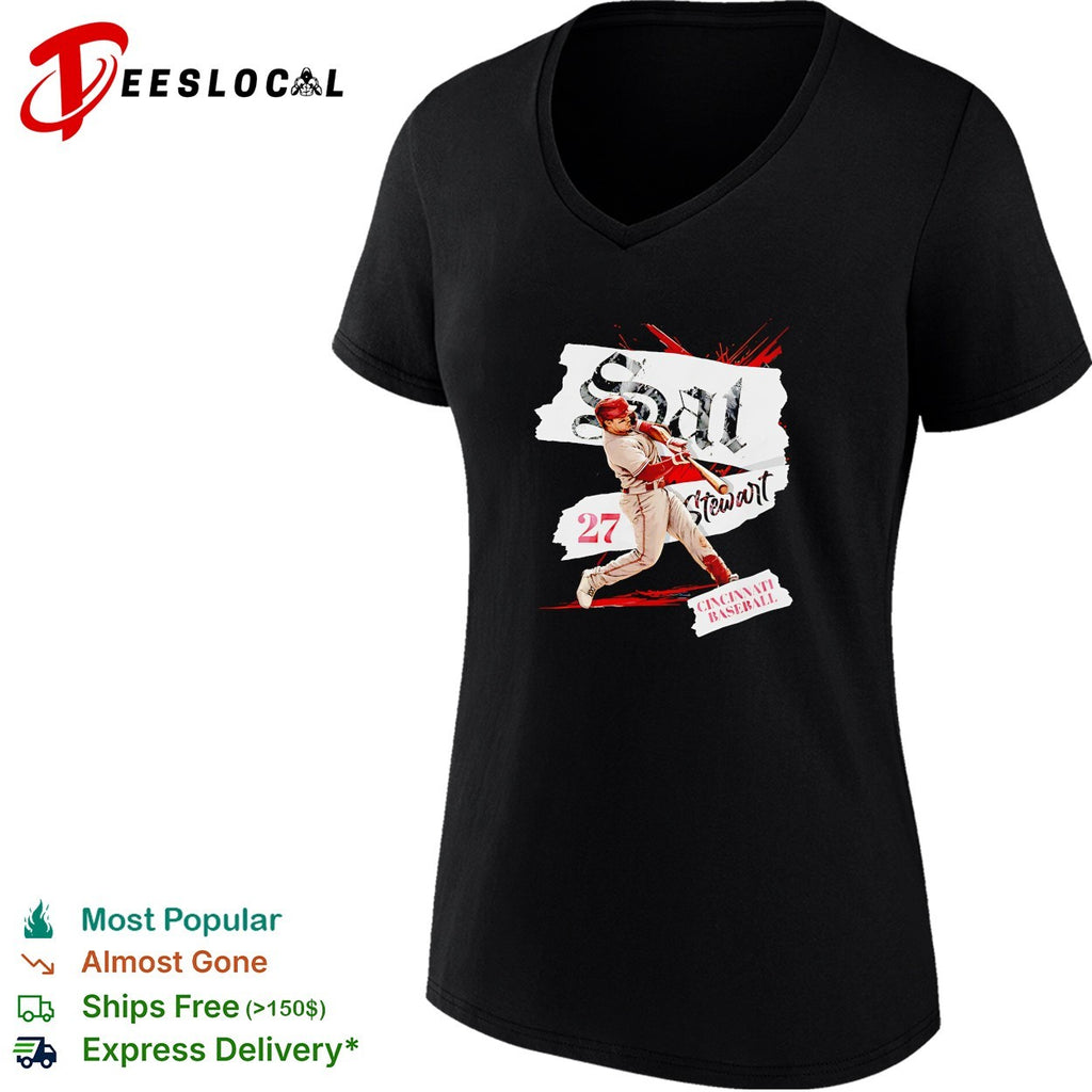 Sal Stewart Cincinnati baseball number 27 shirt
