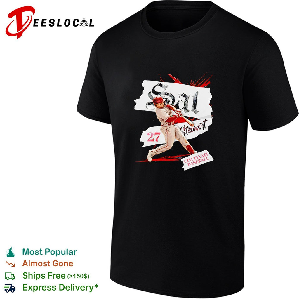 Sal Stewart Cincinnati baseball number 27 shirt