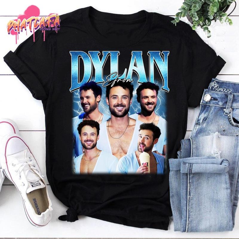 [ Sale Up To 30%] Dylan Efron Dwts Bootleg Vintage T-Shirt, Dancing With The Stars Fan Gift, 90s Style Efron Merch Shirt,...