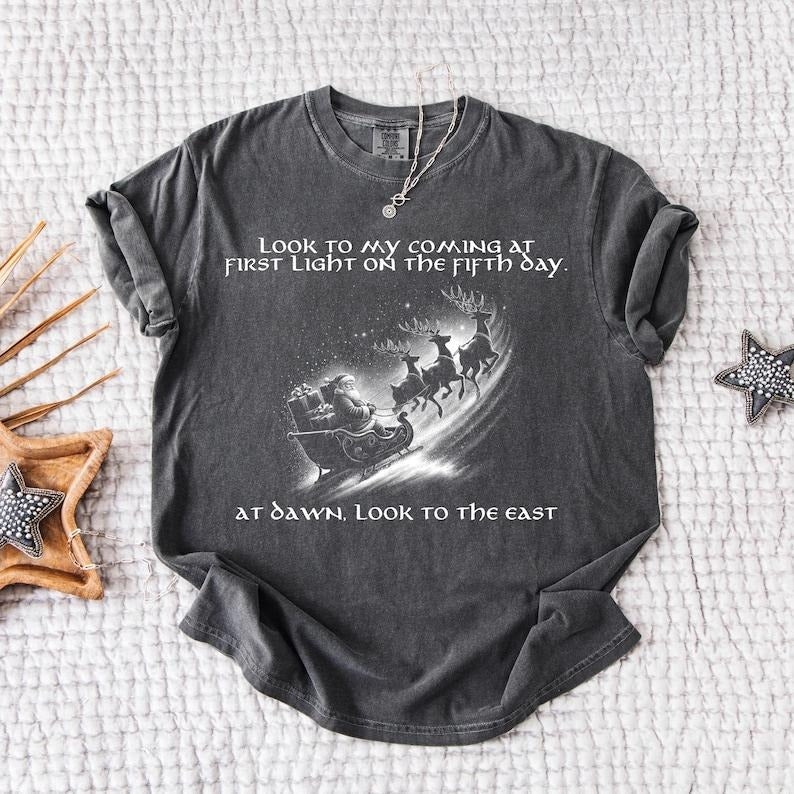 [ Sale Up To 40%] Comfort Colors Christmas LOTR Fly You Fools T-Shirt, The Wizard Long Sleeve Shirt, LOTR Shirt, LotR...
