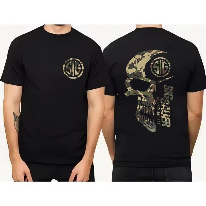 2025 Summer Camo Sig Sauer Never Settle Camo Shirt Sig Sauer Lover Casual Top T-Shirts, Hoodie, Sweatshirt