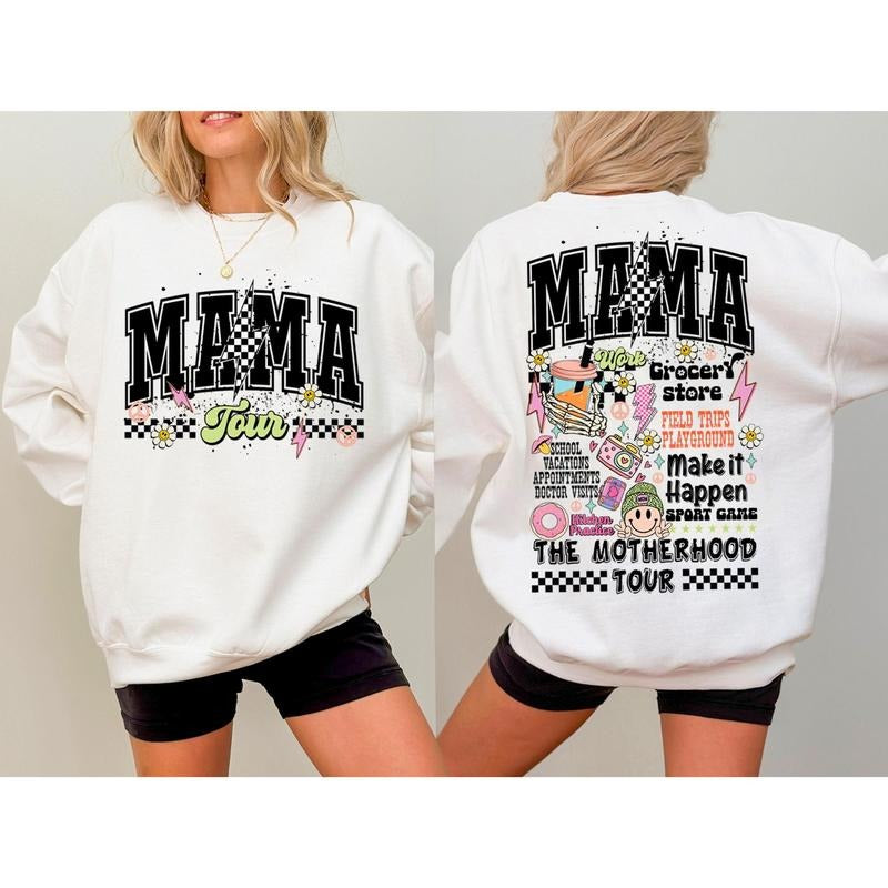 Sale Up To 70% - Motherhood Tour Sweatshirt, The Mama Tour Tee, Funny Mom Life Graphic Tee