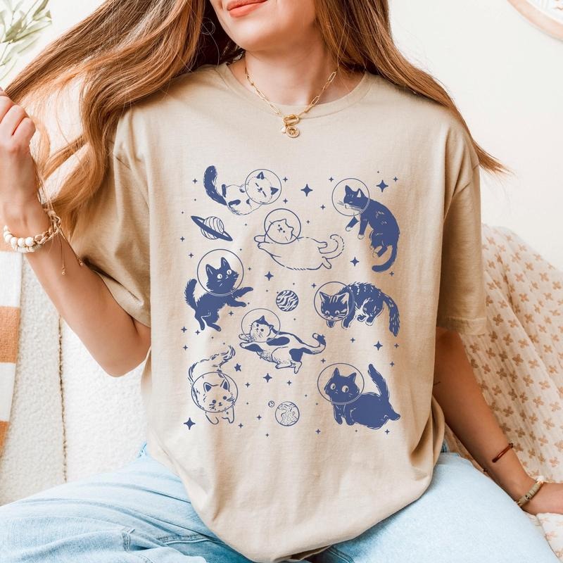 Sale Up to 70% - Cats In Space Shirt, Astronaut Cat Shirt, Funny Cat Shirt, Space Cats T-Shirt, Retro Vintage Cat Shirt,...