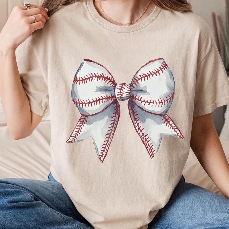 Sale Up to 70% -Baseball Bow Mom Shirt