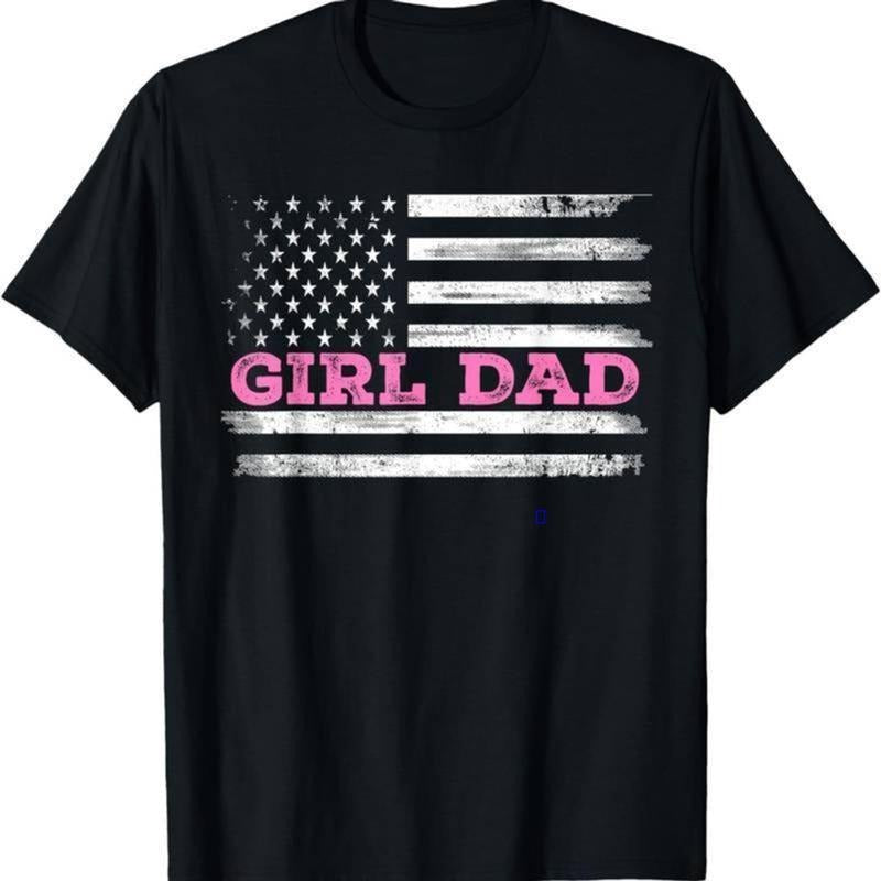[Sale up 61%] Casual T-shirt Girl Dad Father'S Day Dad Daughter, Dad of Girls Outnumbered T-Shirt Adult Men'S Loose And...