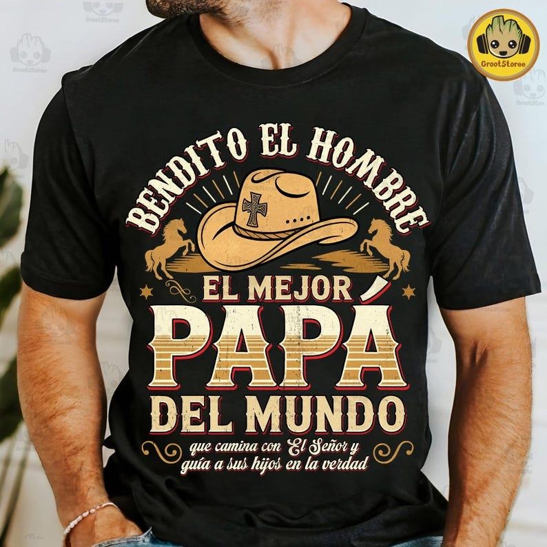 Hombre De Dios Descarga T-Shirt, Día Del Padre T-Shirt, Bendito El Hombre T-Shirt Hoodie Sweatshirt | PrintMintTees.com