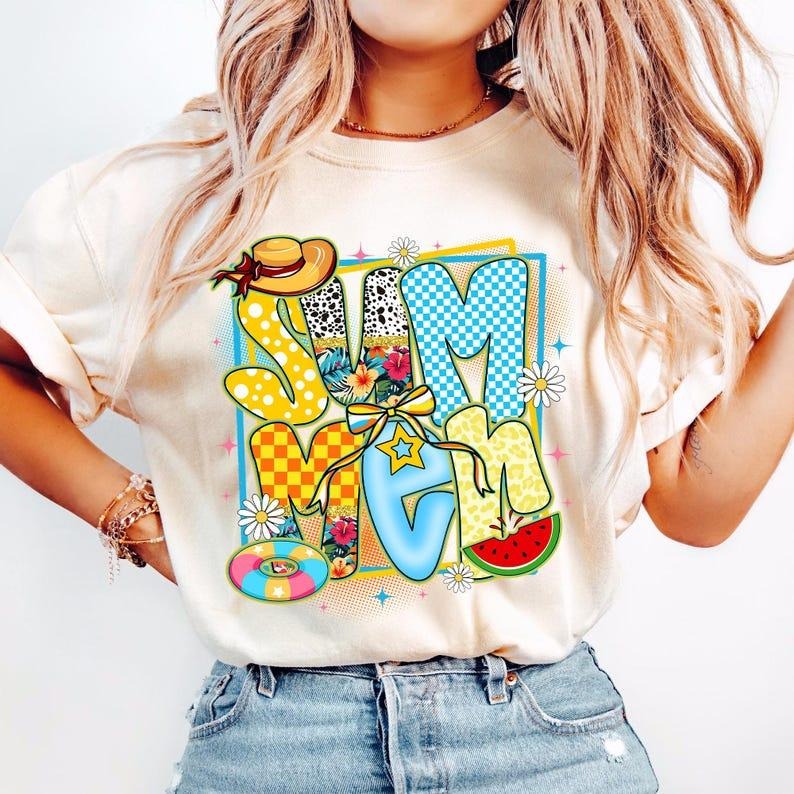 Summer floral  Shirt, Retro Summer , Coquette Summer T- Shirt Hoodie Sweatshirt | PrintMintTees.com