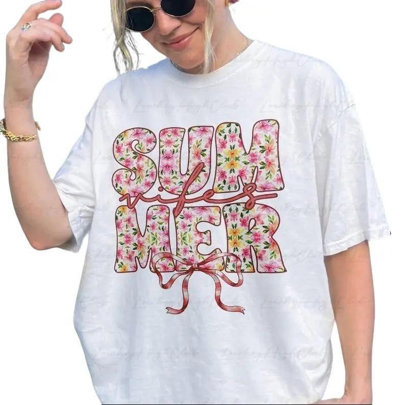 Wildflower Summer Vibes Coquette Shirt, Pool Babe Shirt, Vacation Beach Vibes Shirt Hoodie Sweatshirt | PrintMintTees.com