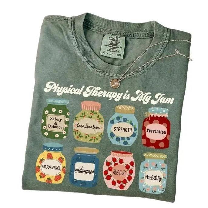 Comfort Colors Physical Therapy Shirt, Physical Therapist Gift, PTA Shirt Hoodie Sweatshirt | PrintMintTees.com