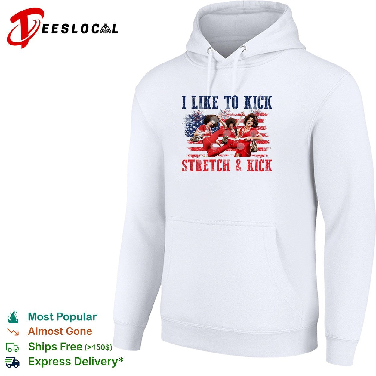 Sally O’malley I Like To Kick Stretch And Kick 4th Of July shirt