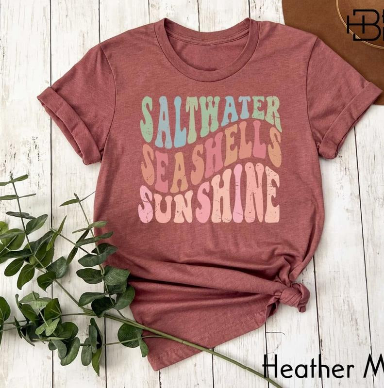 SaltwaterSeashells Sunshine Shirt,Summer ,Vacation   Tshirt Hoodie Sweatshirt | PrintMintTees.com