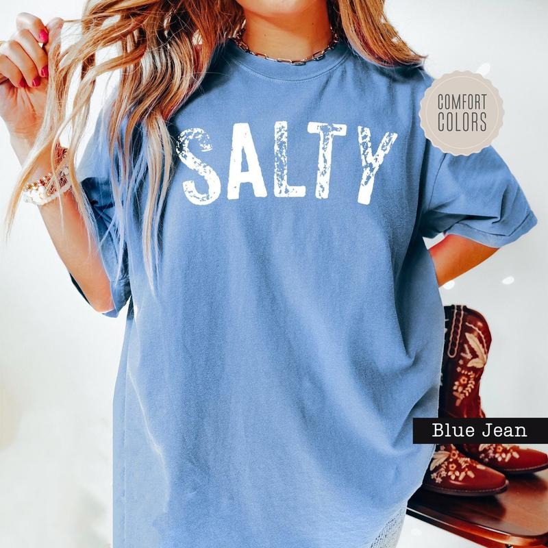 Salty Shirt, Trendy Beach Shirt, Summer Tee, Summer Vacation Shirt, Girls