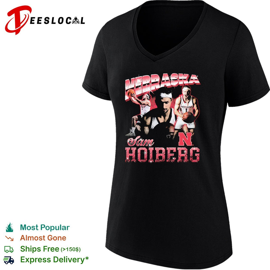 Sam Hoiberg Nebraska Cornhuskers Basketball NCAA Player Sam Hoiberg Shirt