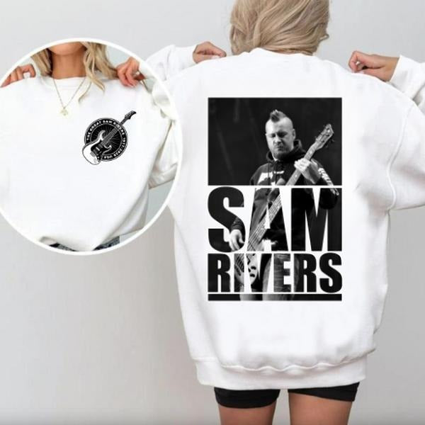 Sam Rivers Tribute Shirt, Limpbiz Bassist Graphic Shirt, Vintage Style 90s, Metal Rock Band Merch for Fans Hoodie Sweatshirt