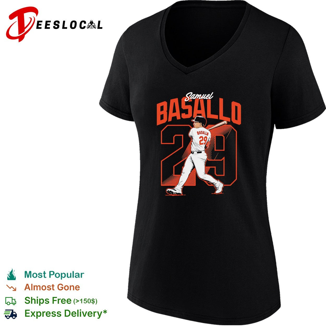 Samuel Basallo baseball batting shirt