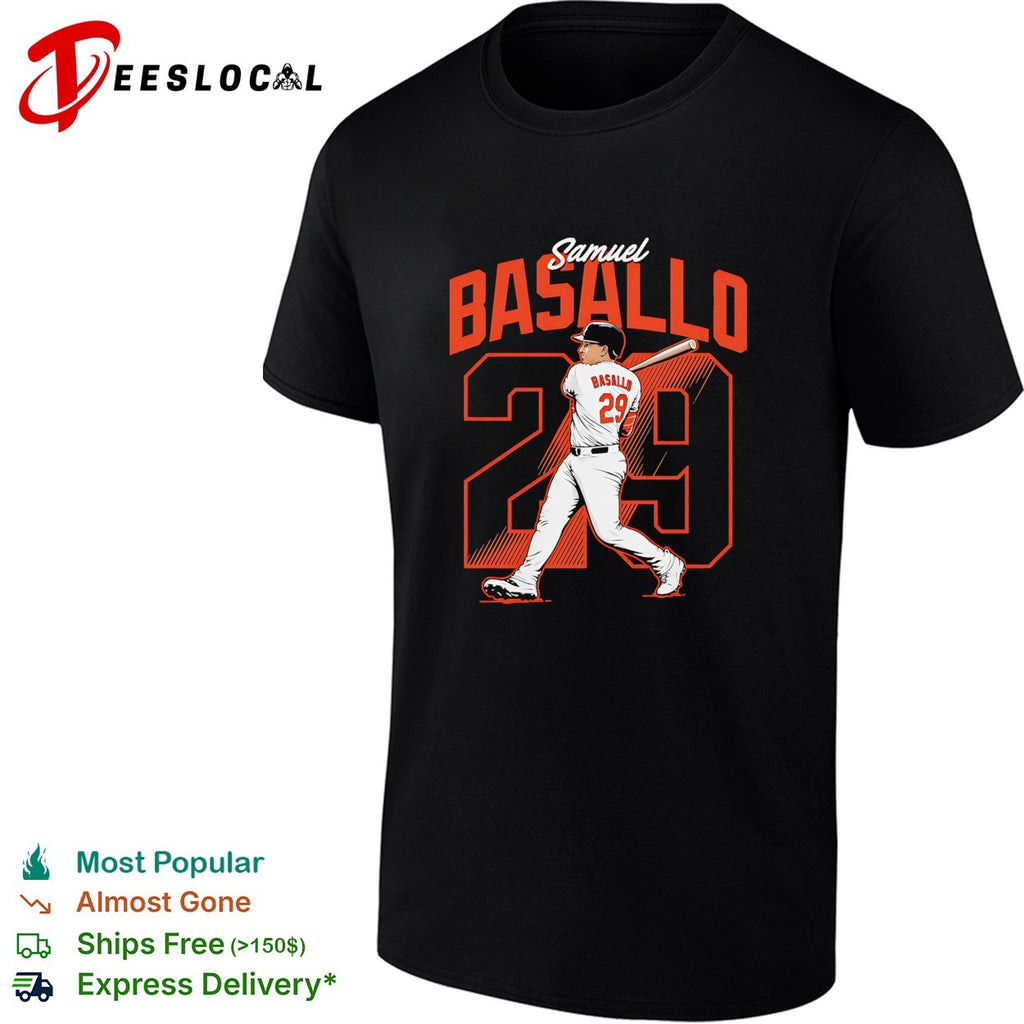 Samuel Basallo baseball batting shirt