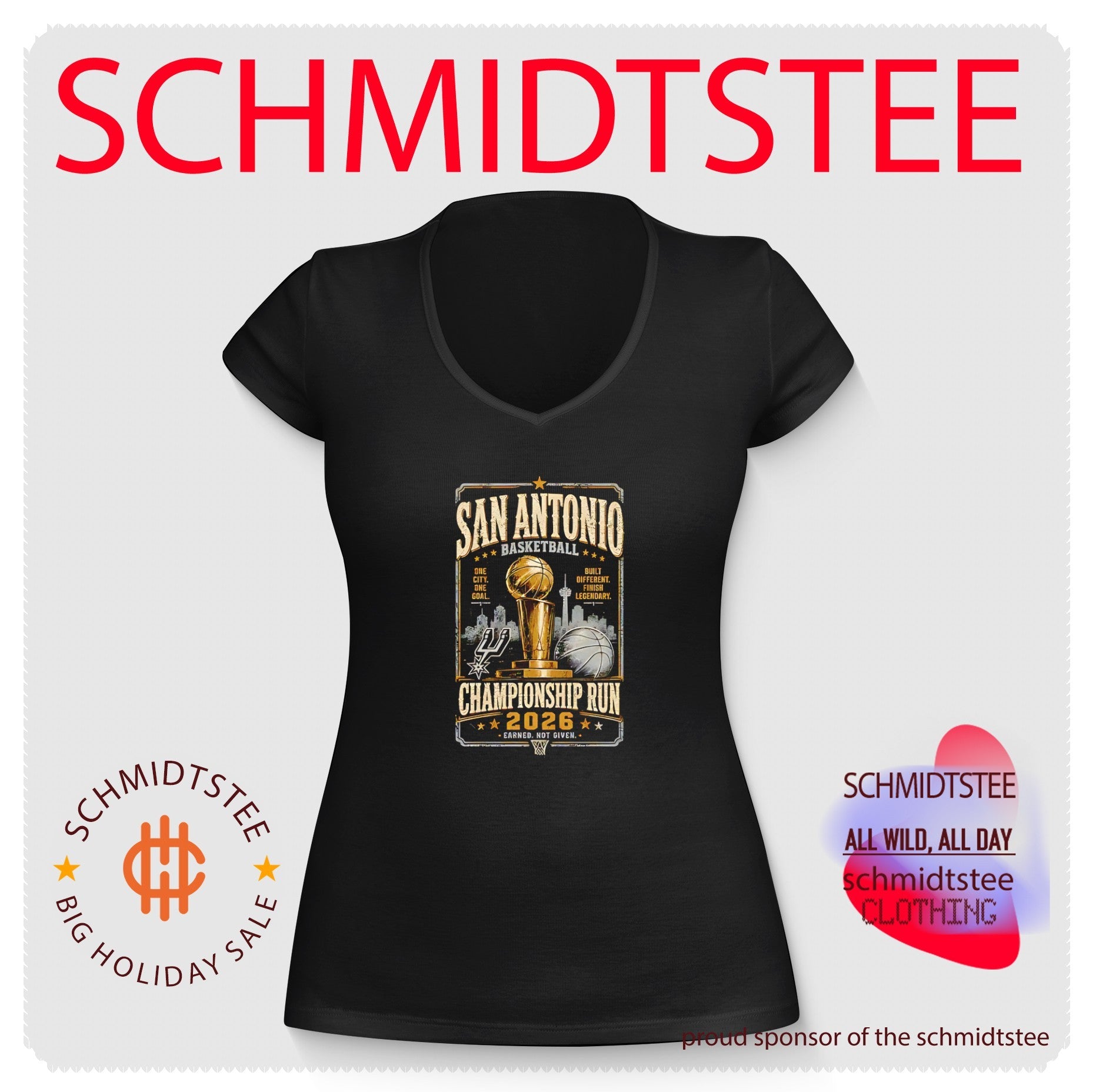 San Antonio Spurs 2026 Championship Run trophy shirt