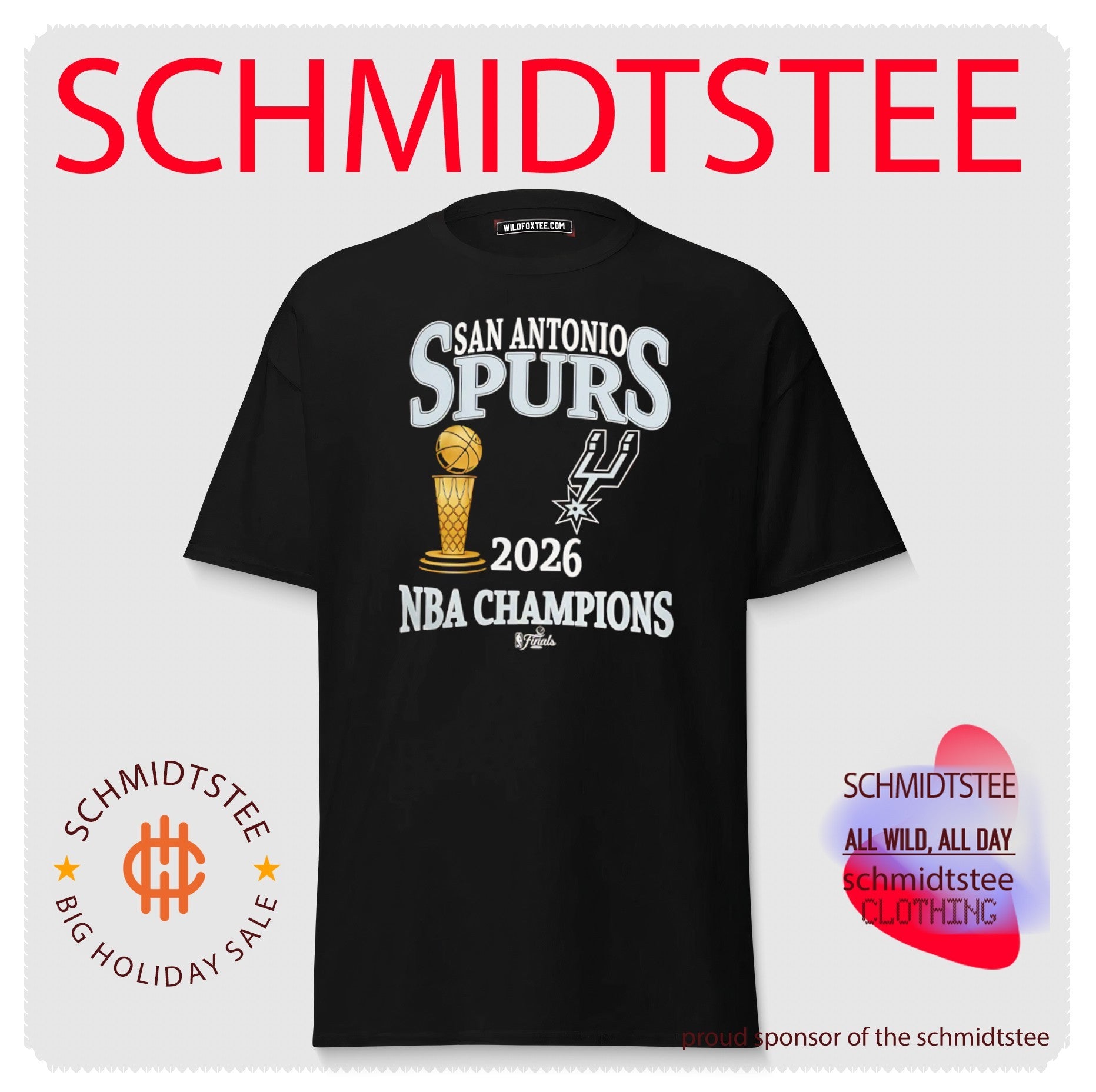 San Antonio Spurs 2026 NBA Finals Champions Retro Basketball shirt