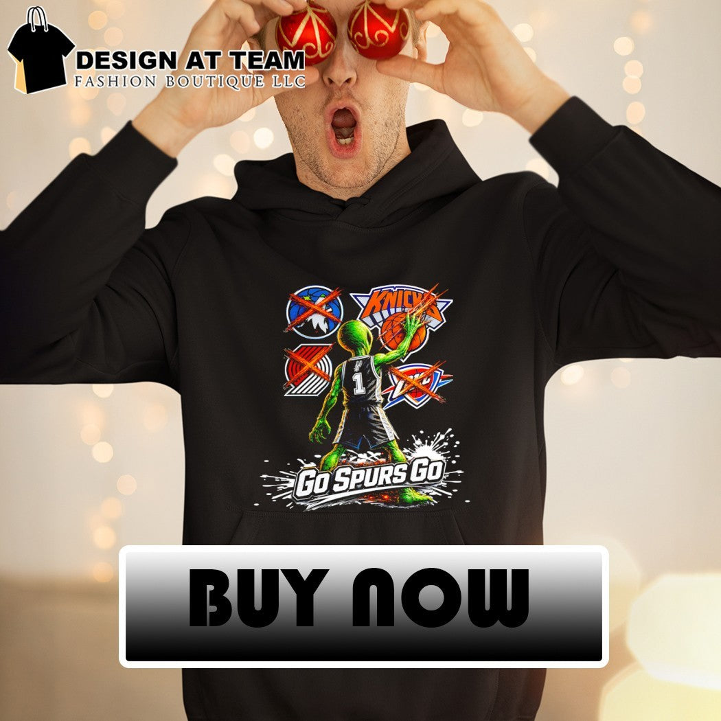 San Antonio Spurs Alien Basketball Logo Rivalry Teams Go Spurs Go shirt