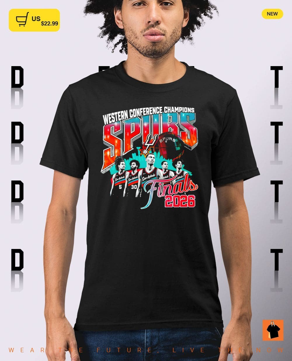 San Antonio Spurs Basketball 2026 NBA Finals Western Conference Champions Fiesta shirt