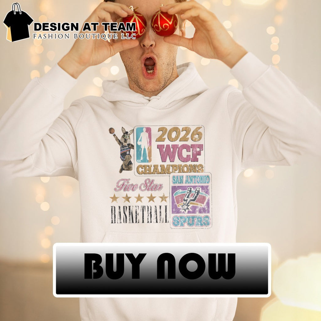 San Antonio Spurs Basketball 2026 WCF Western Conference Champions Five Star shirt