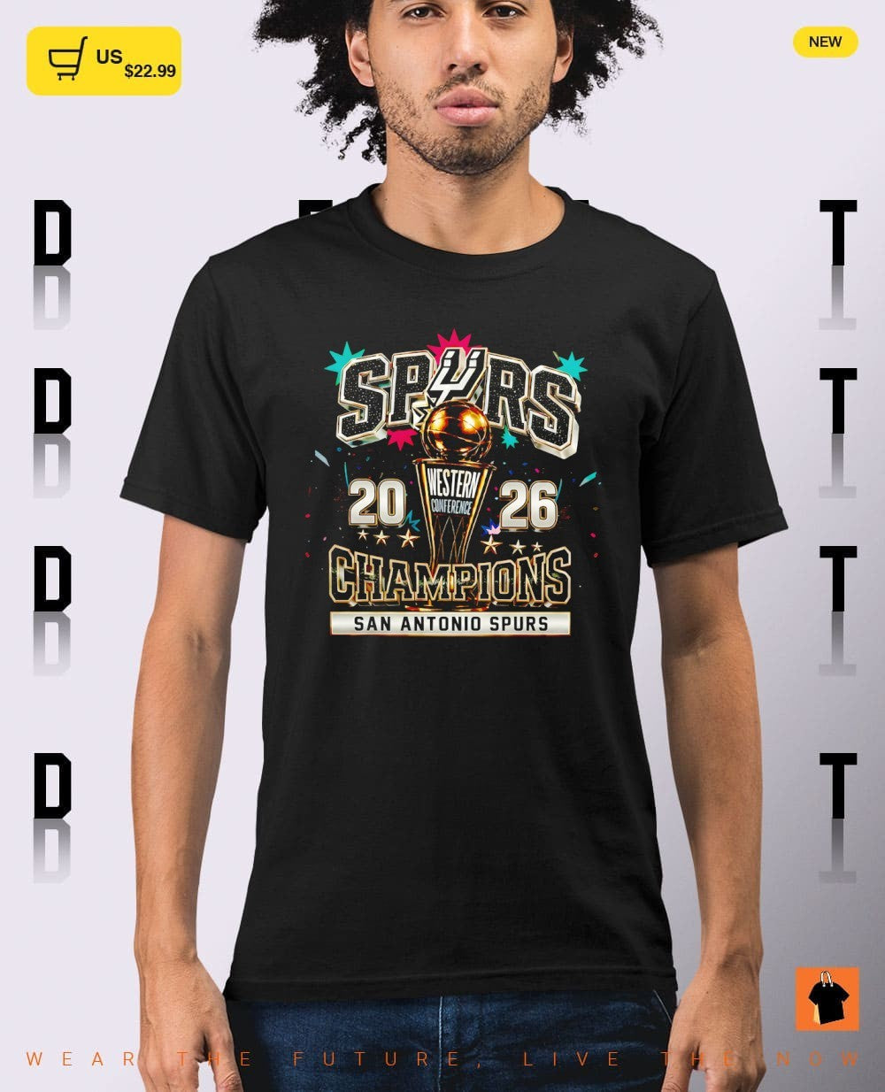 San Antonio Spurs Basketball 2026 Western Conference Champions Trophy NBA Basketball shirt