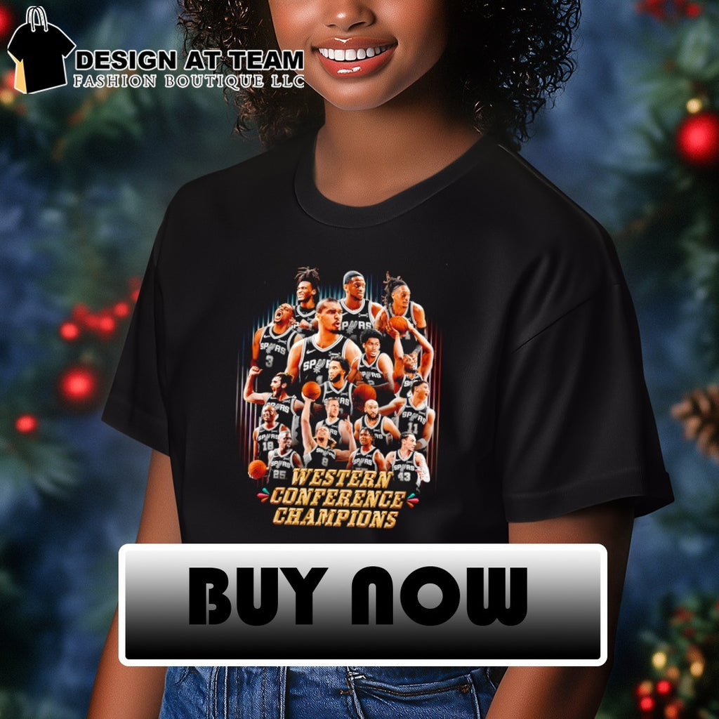 San Antonio Spurs Basketball Big Teams Western Conference Champions 2026 poster shirt