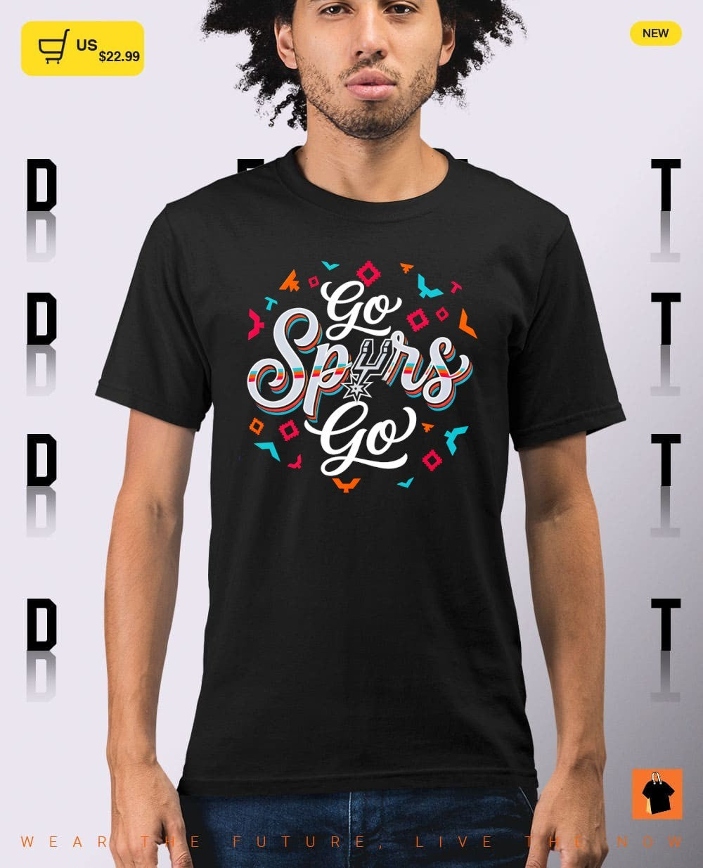 San Antonio Spurs Basketball Featuring The Go Spurs Go Text NBA 2026 shirt