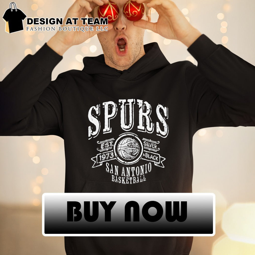 San Antonio Spurs Basketball Go Spurs Go Silver Black est 1973 shirt