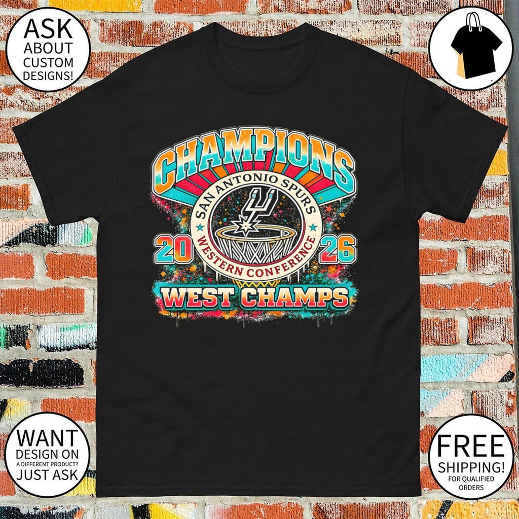 San Antonio Spurs Basketball NBA 2026 Western Conference Champions 90s Styles shirt