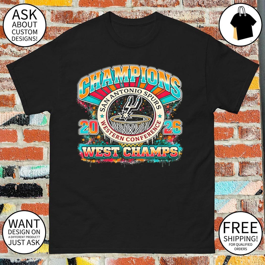 San Antonio Spurs Basketball NBA 2026 Western Conference Champions 90s Styles shirt