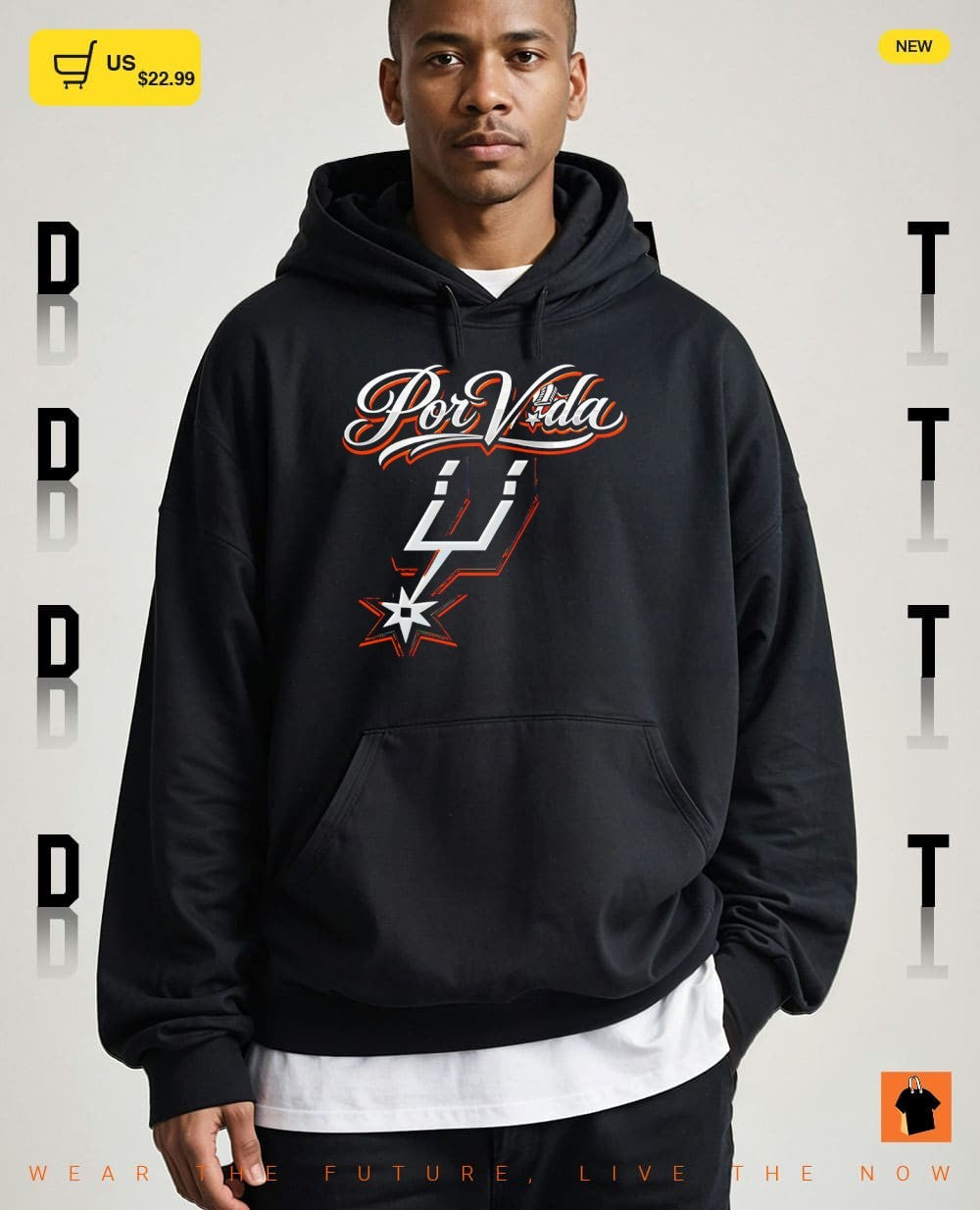 San Antonio Spurs Basketball NBA Sports Fan Featuring Por Vida logo shirt