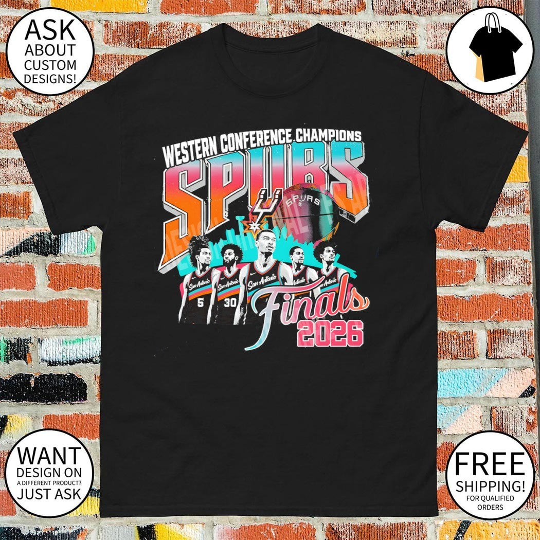 San Antonio Spurs Basketball NBA Western Conference Champions Finals Fiesta 2026 shirt