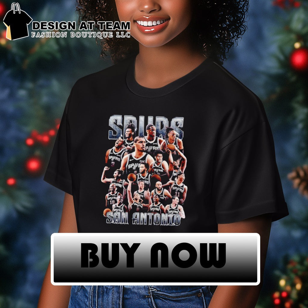 San Antonio Spurs Basketball Team Player Collage Poster 2026 shirt