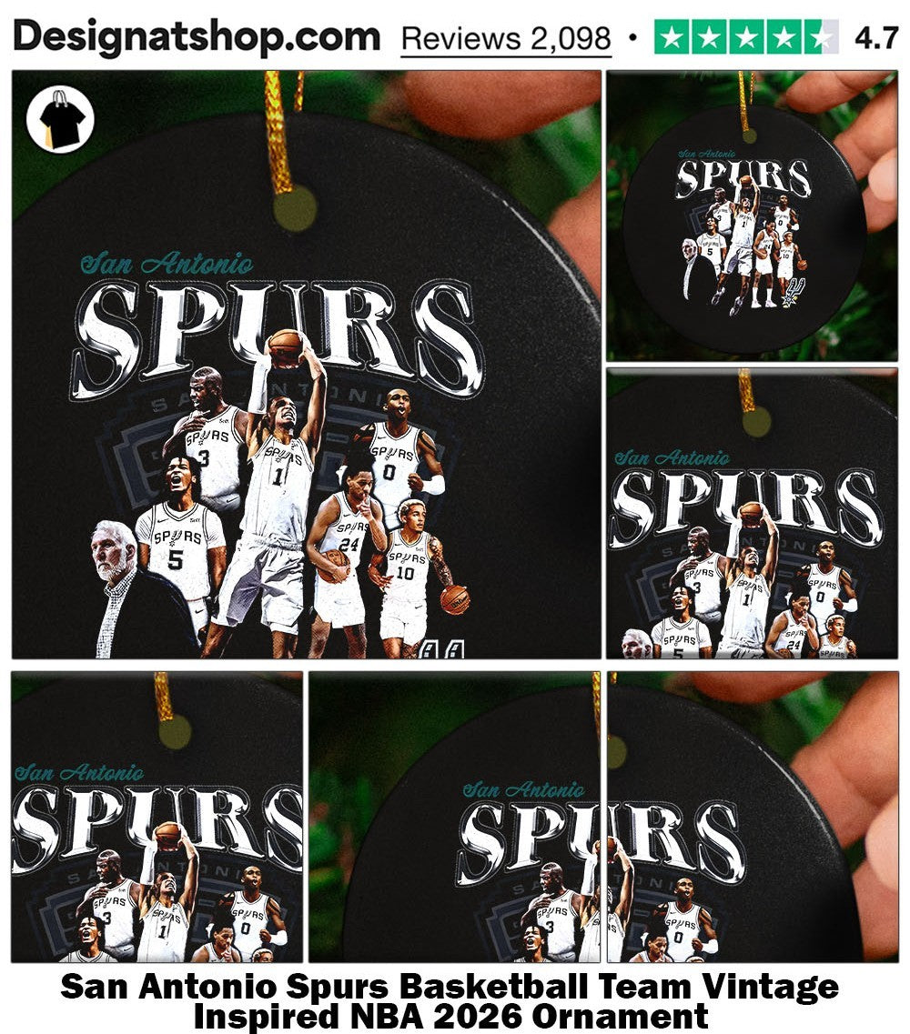 San Antonio Spurs Basketball Team Vintage Inspired NBA 2026 shirt