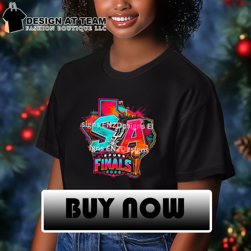 San Antonio Spurs Basketball Trophy Texas Skyline Sa Finals 2026 Map shirt