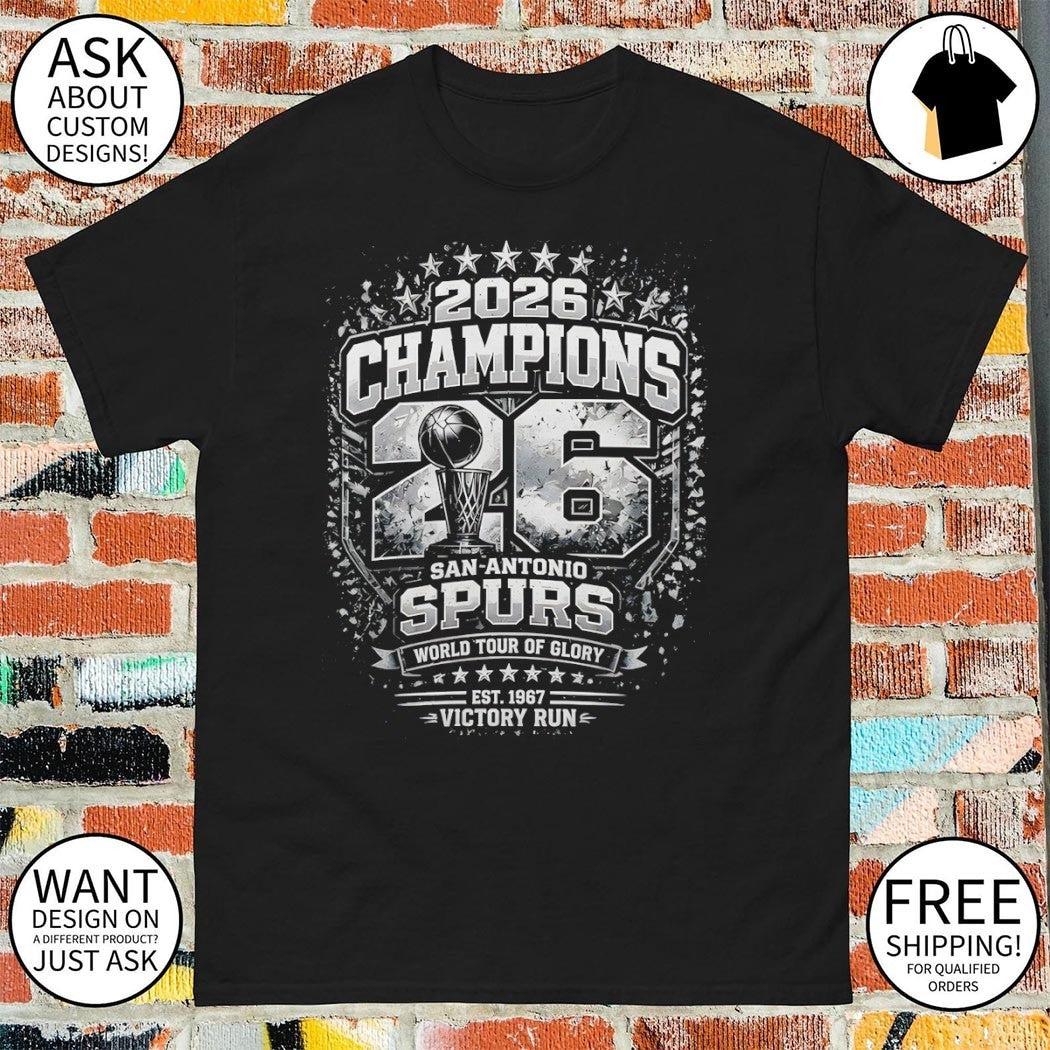 San Antonio Spurs Basketball World Tour of Glory Western Conference Champions est 1967 Victory Run shirt
