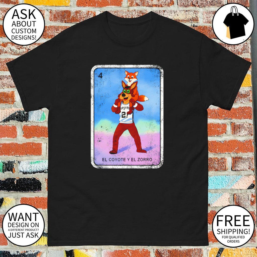 San Antonio Spurs El Coyote Y El Zorro Card shirt
