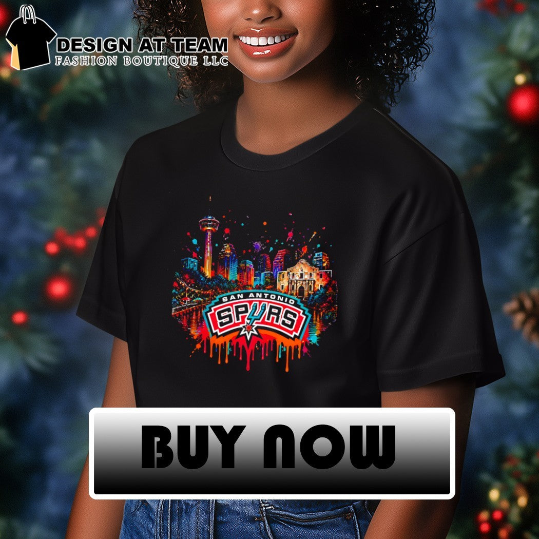San Antonio Spurs Skyline City Team Basketball NBA 2026 graffiti shirt