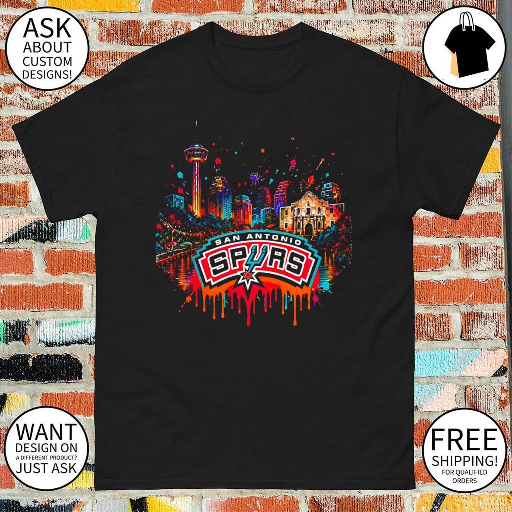San Antonio Spurs Skyline City Team Basketball NBA 2026 graffiti shirt