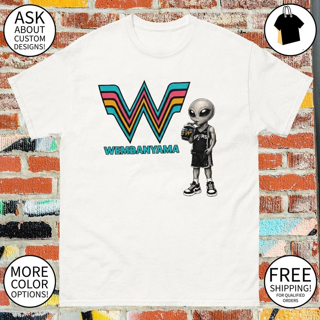 San Antonio Spurs Style Alien Wembanyama drinking shirt