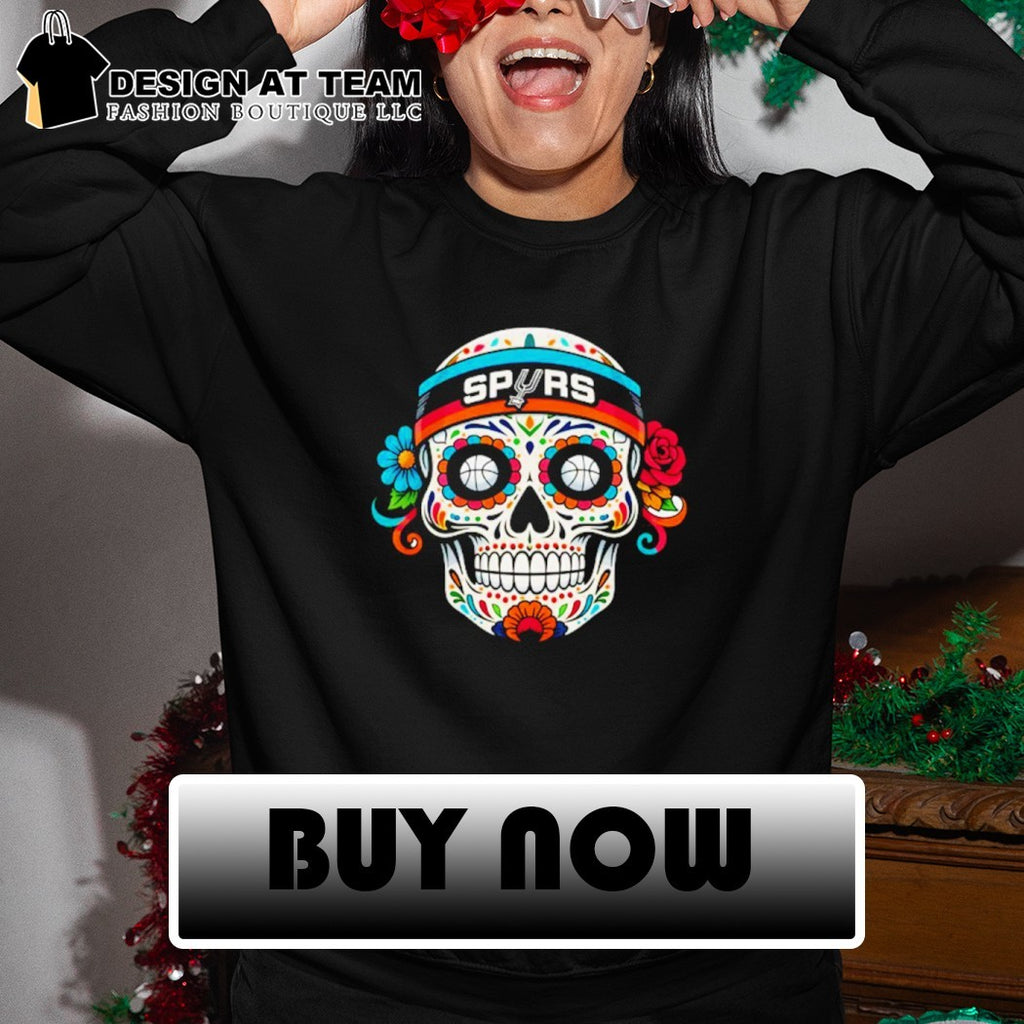 San Antonio Spurs Sugar Skull Basketball Calavera shirt
