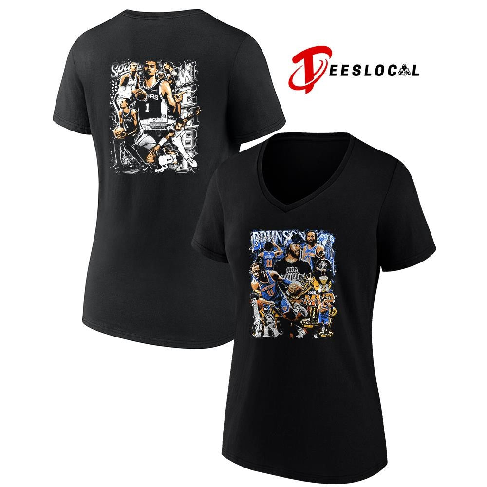 San Antonio Spurs Victor Wembanyama all pose graphic shirt