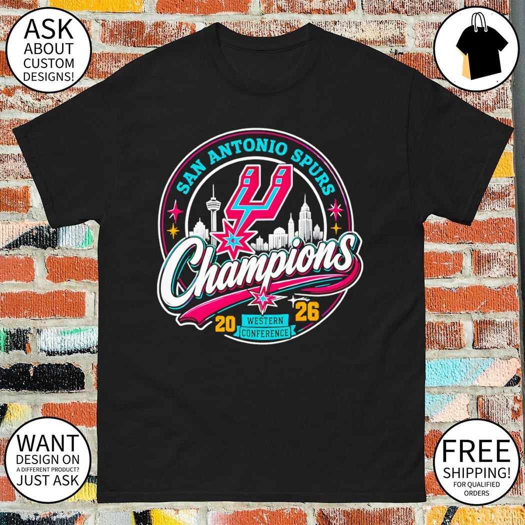 San Antonio Spurs Western Conference Champions 2026 90s style shirt
