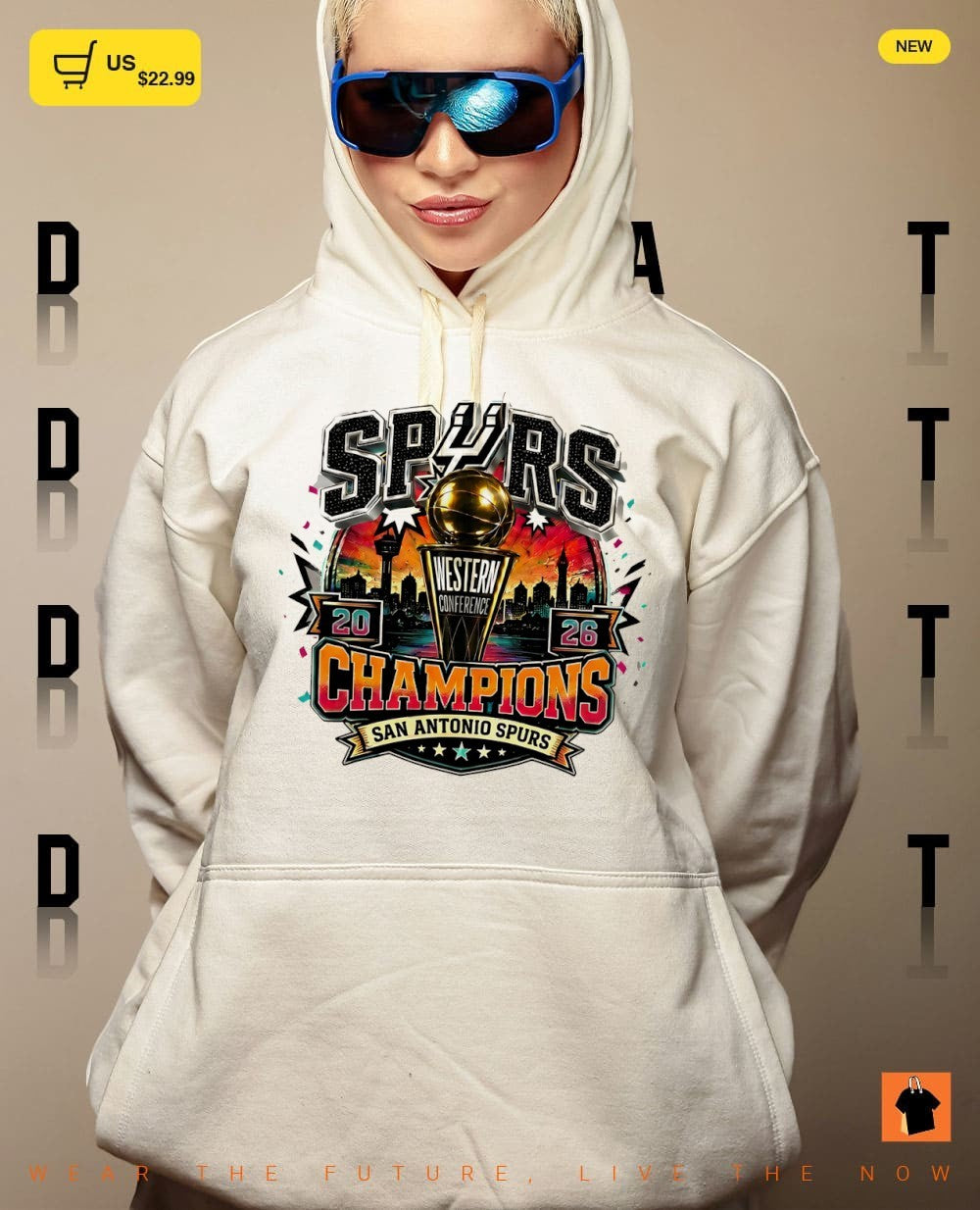 San Antonio Spurs Western Conference Champions 2026 Basketball Gold Trophy shirt