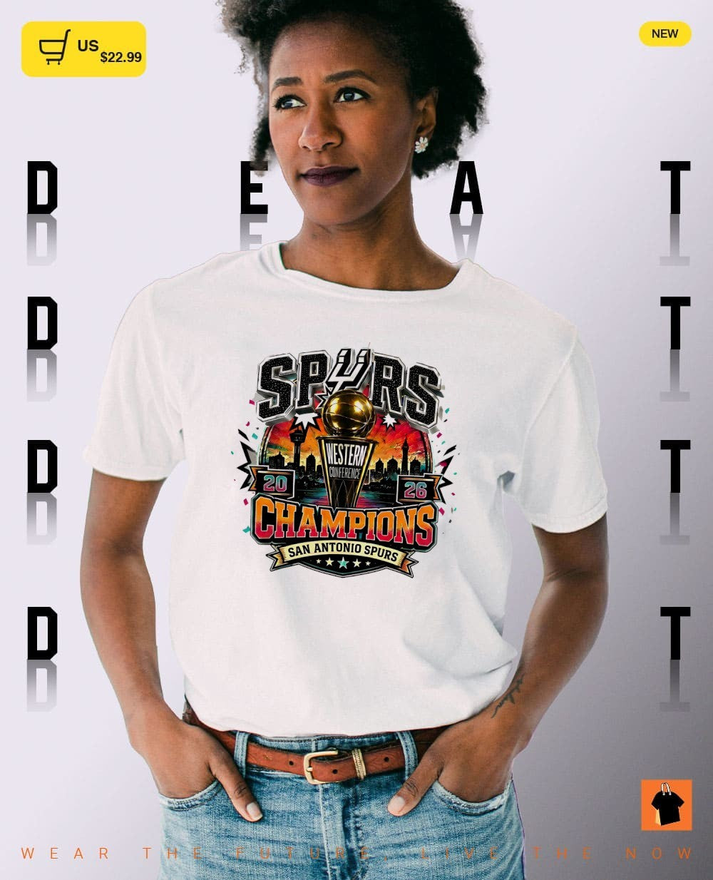 San Antonio Spurs Western Conference Champions 2026 Basketball Gold Trophy shirt